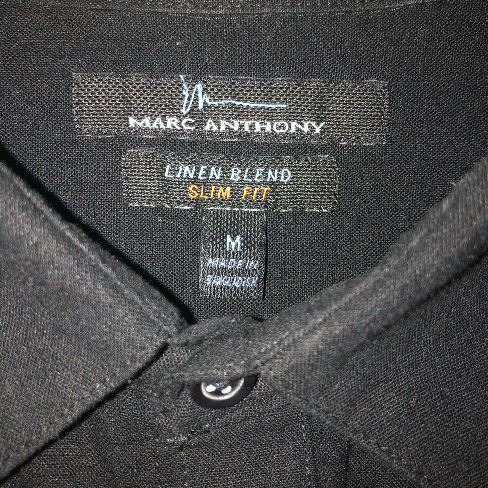 ❌SOLD❌ Marc Anthony Linen Blend Slim Fit shirt - Picture 4 of 5